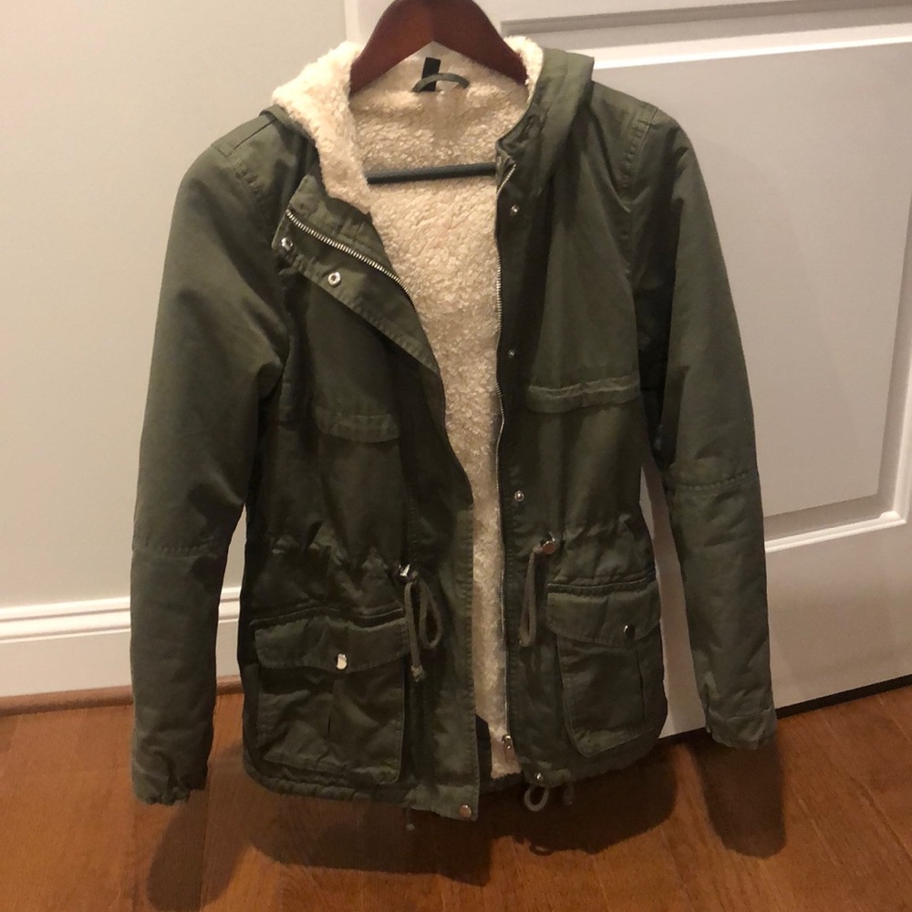 H&M Women size 4 (36) Green jacket